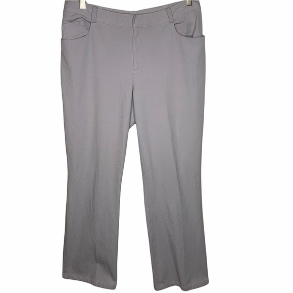 Company Ellen Tracy Denim - Company Ellen Tracy French Gray Straight Leg Jeans Size 12 Spandex High Stretch